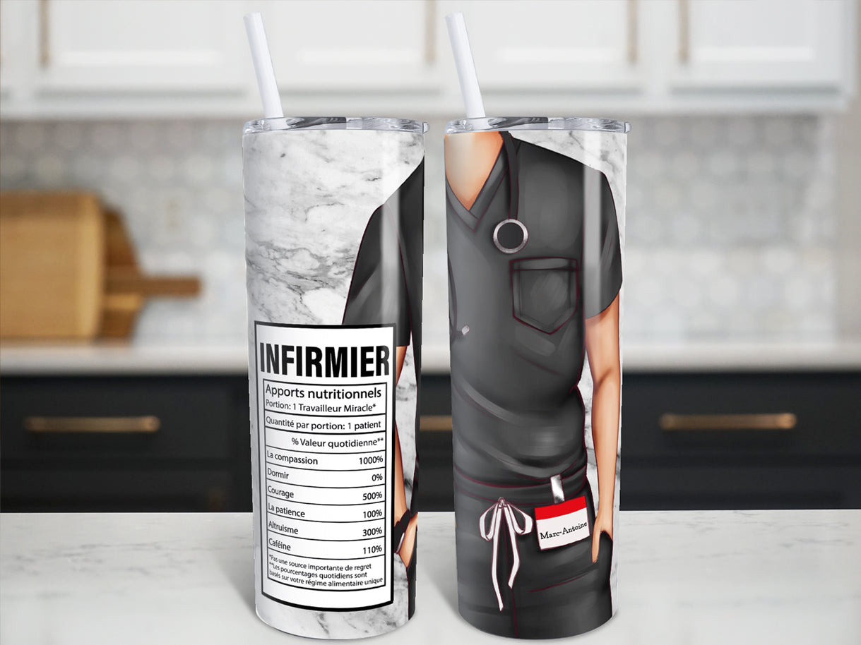 Bouteille isotherme personnalisable médecin infirmière