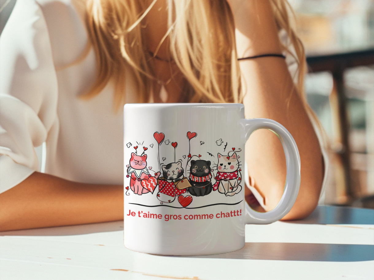 Tasse - Le café j’aime chat