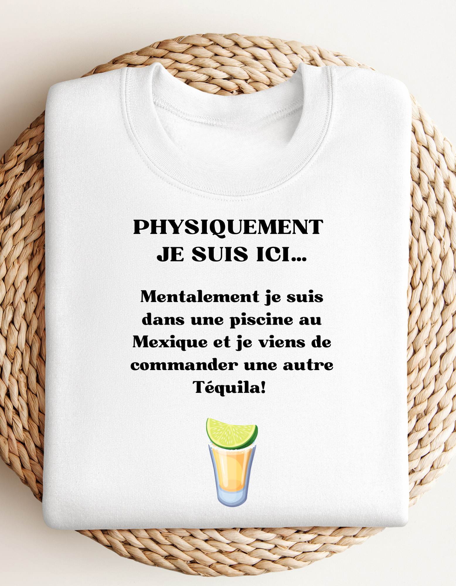 Crewneck - Physiquement je suis ici