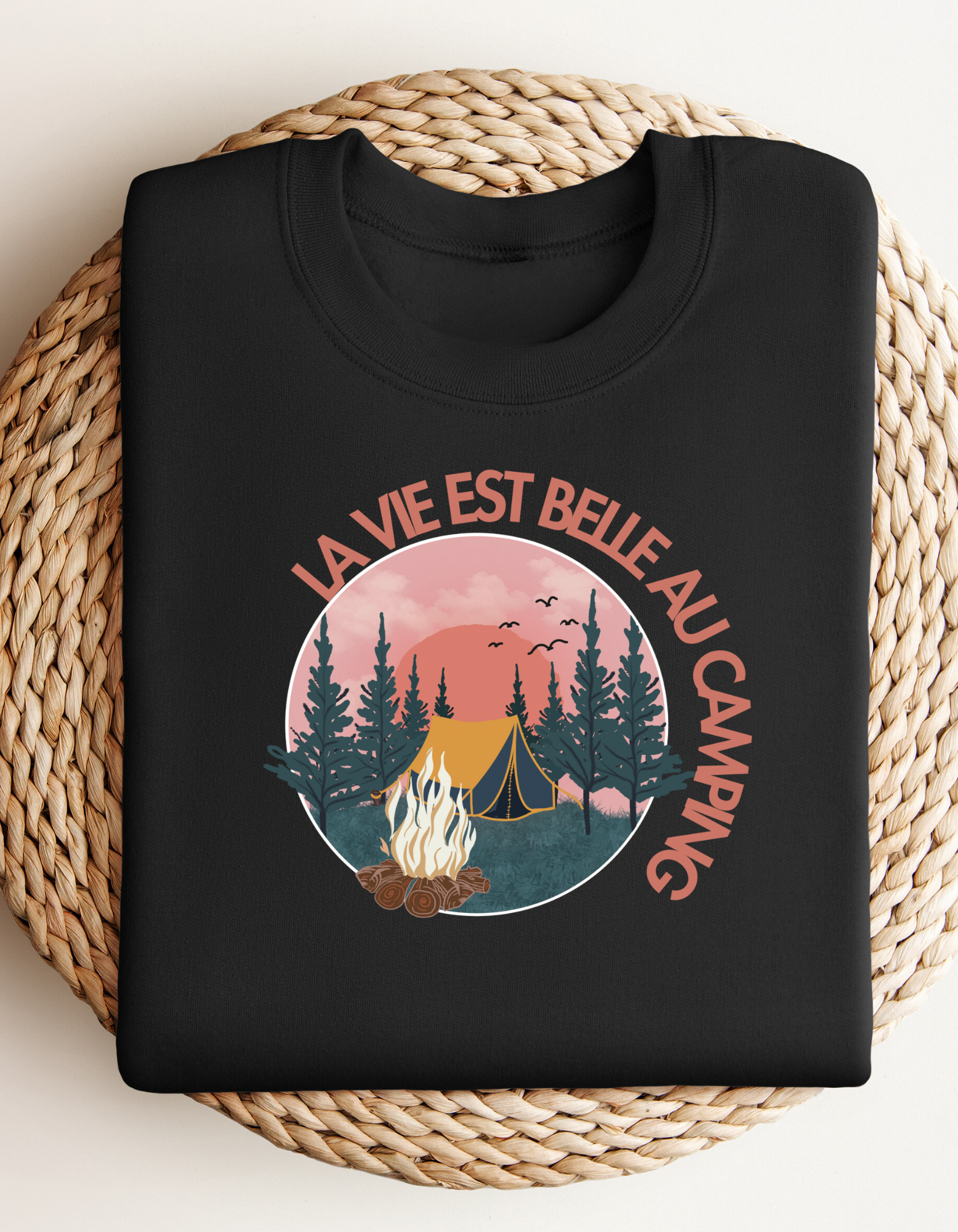 Crewneck - La vie est belle au camping