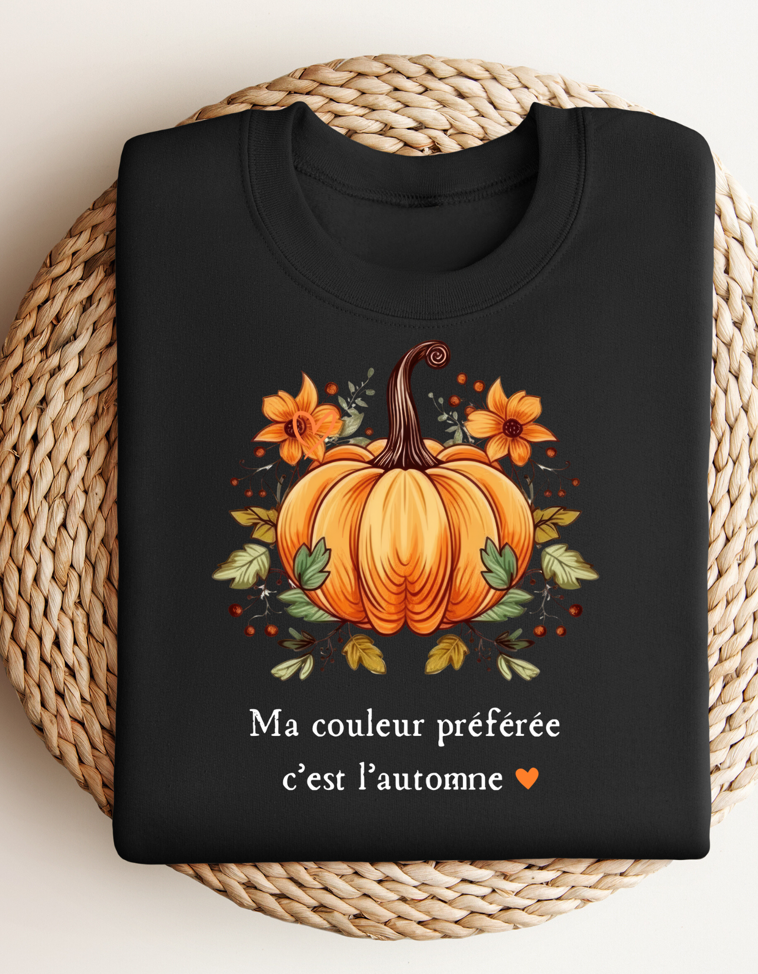 Crewneck - Ma couleur préférée c’est l’automne (citrouille)