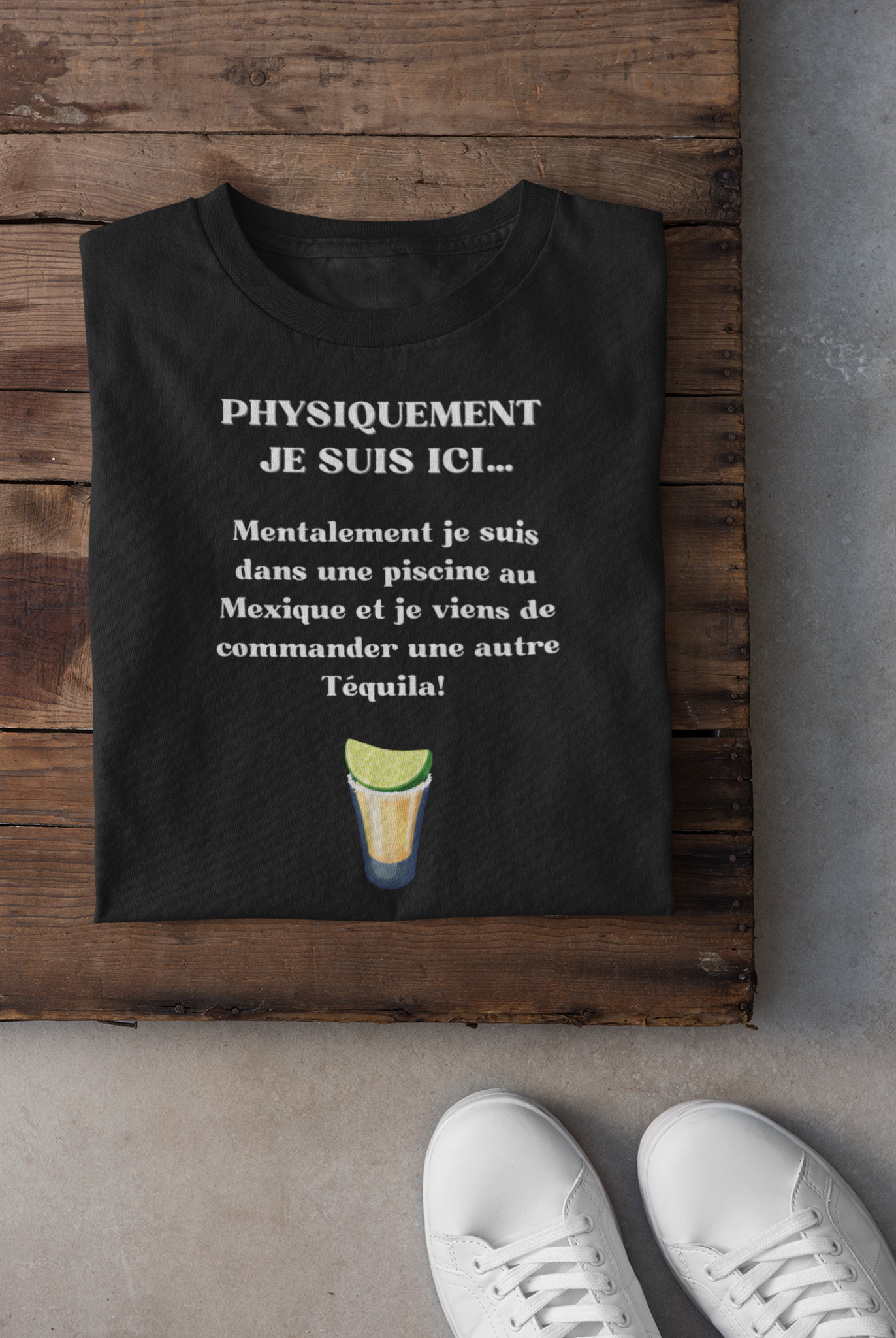 T-shirt - Physiquement je suis ici…