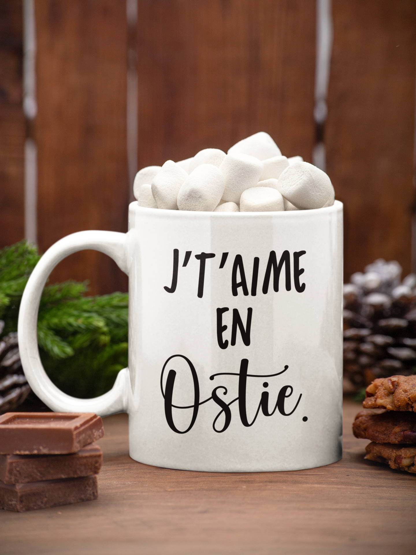 Tasse à café - J't'aime en ostie