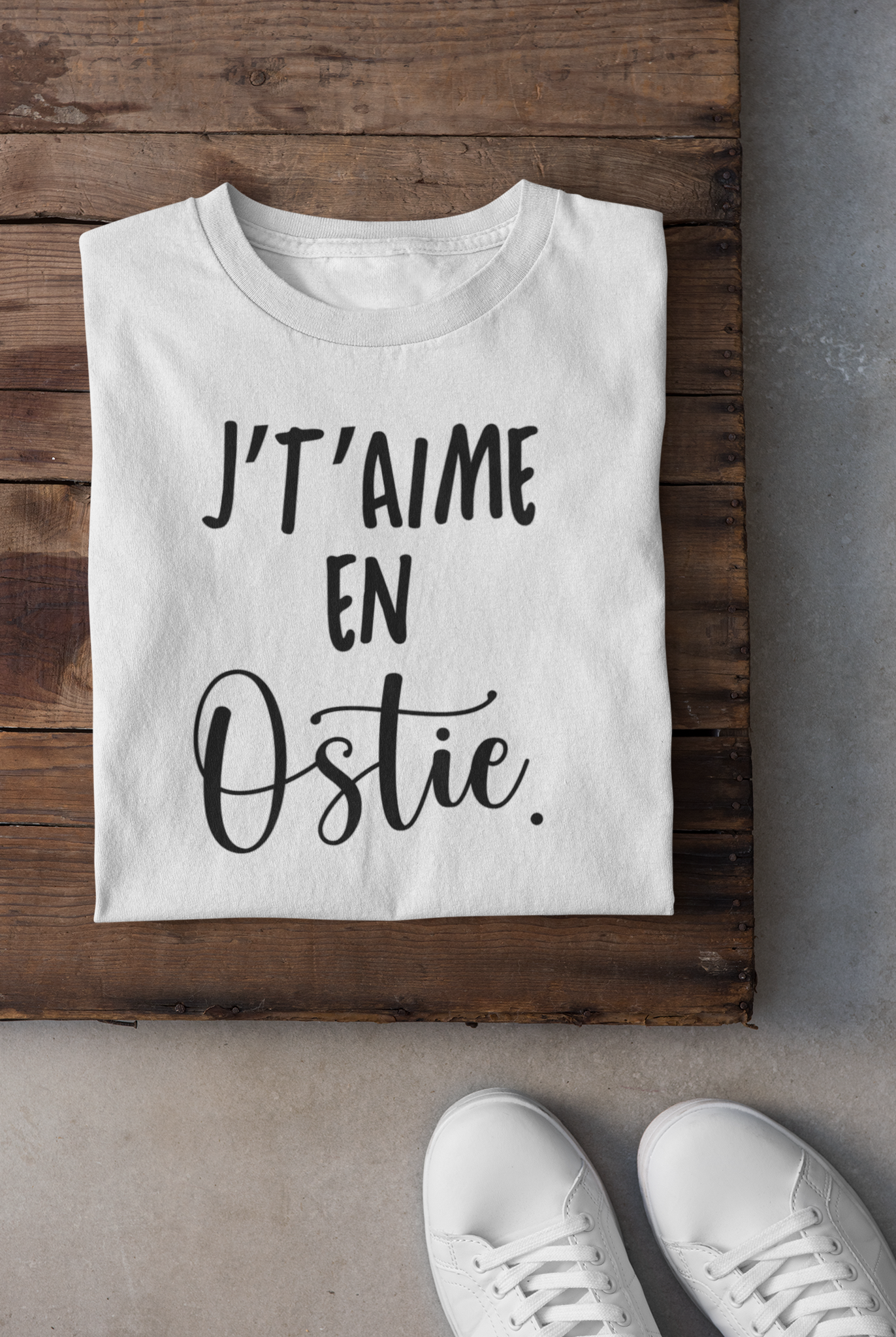 T-shirt - J't'aime en ostie