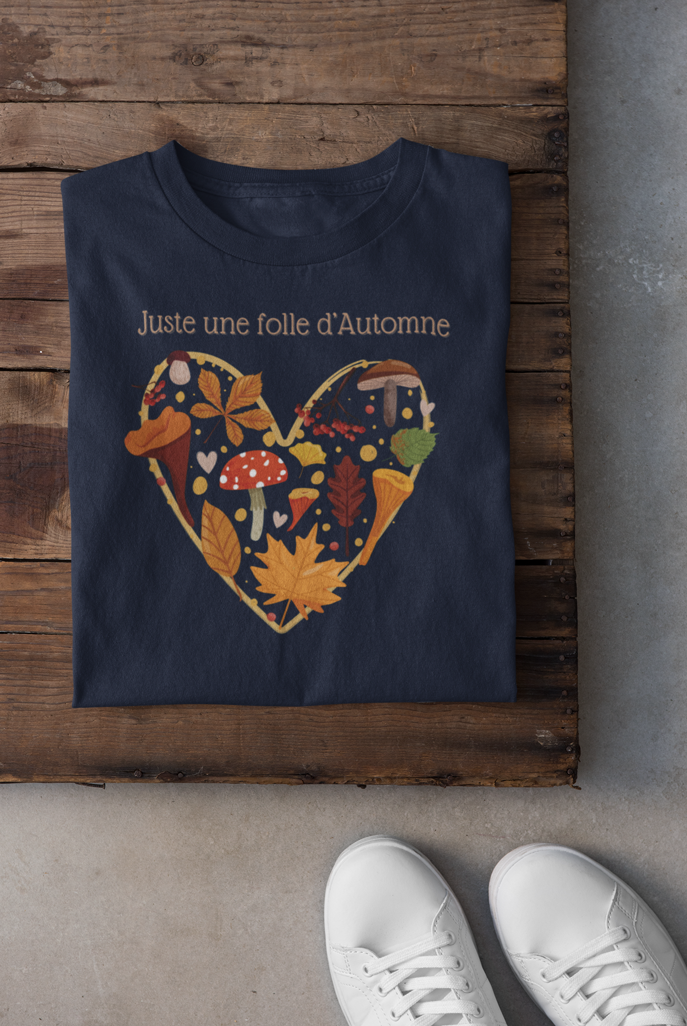 T-shirt - Juste une folle d'automne