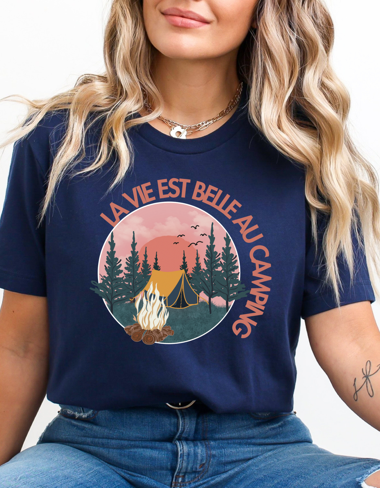 T-shirt - La vie est belle au camping