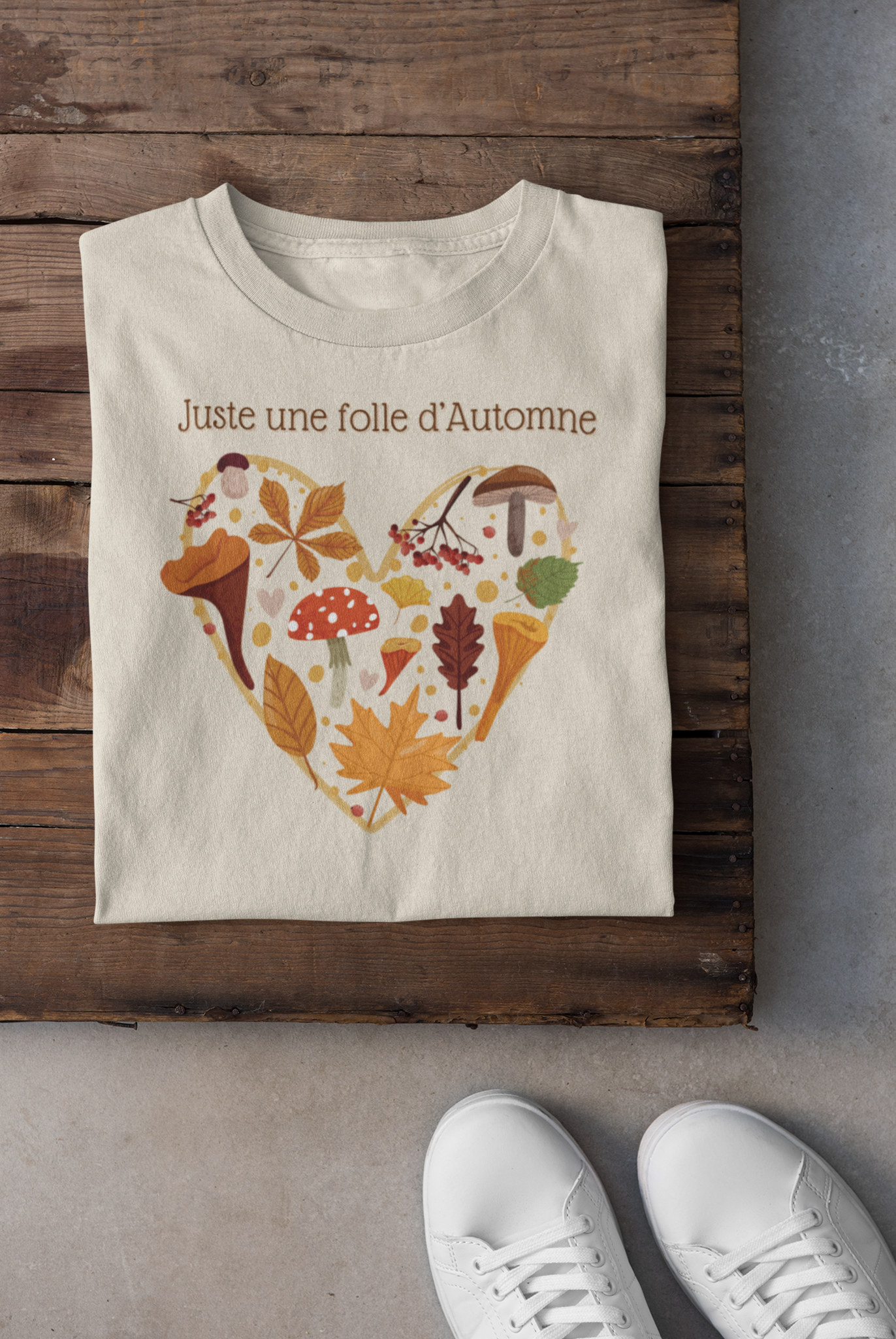 T-shirt - Juste une folle d'automne