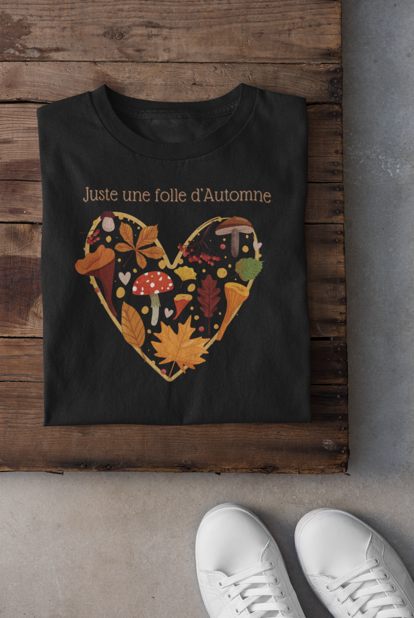 T-shirt - Juste une folle d'automne
