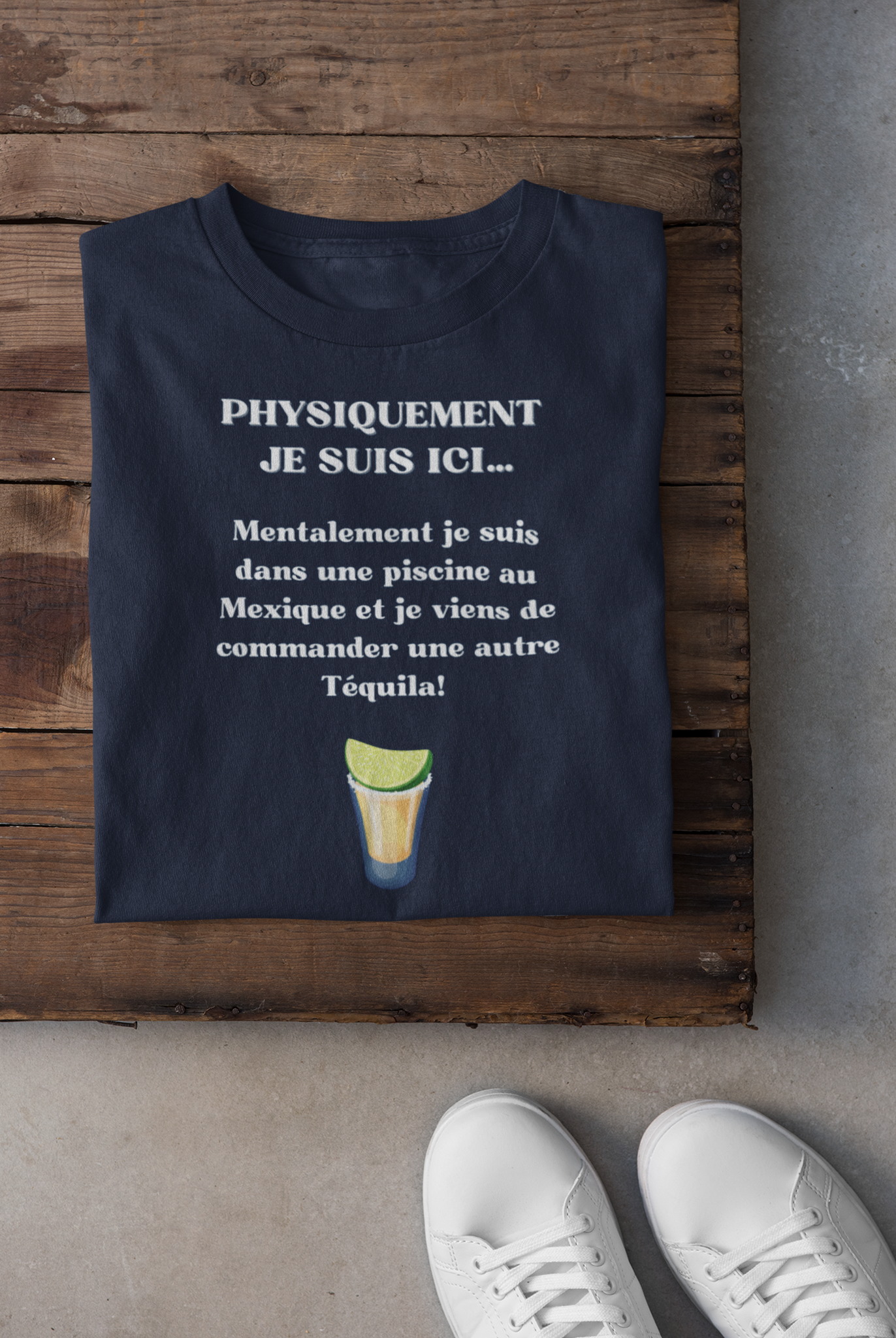 T-shirt - Physiquement je suis ici…