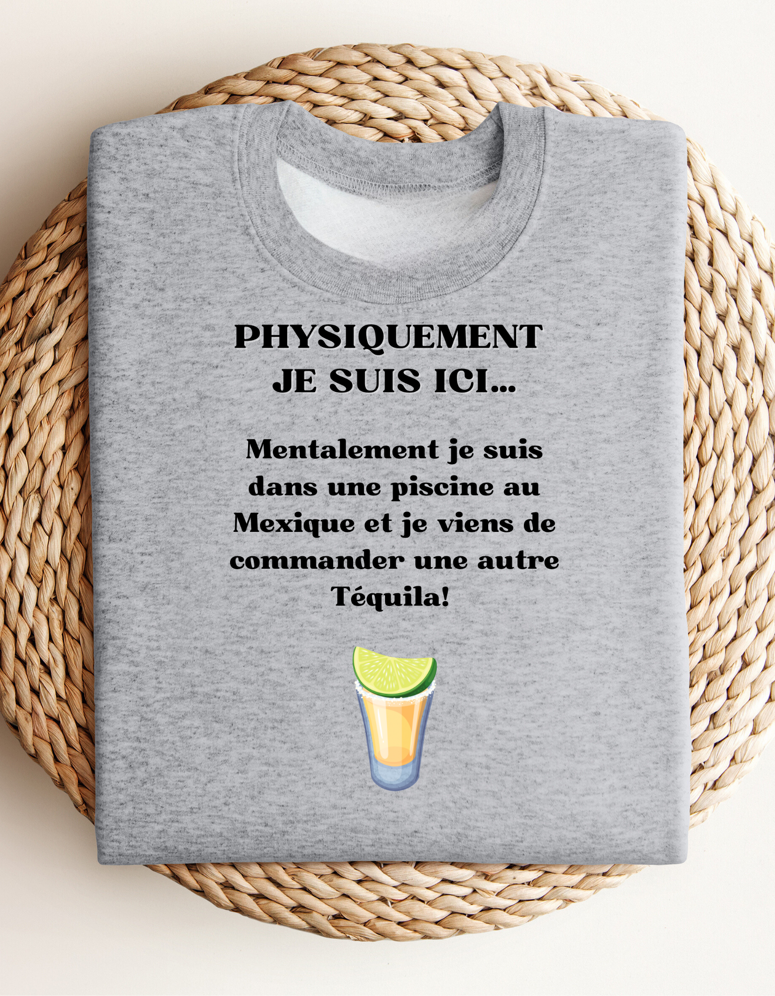 Crewneck - Physiquement je suis ici