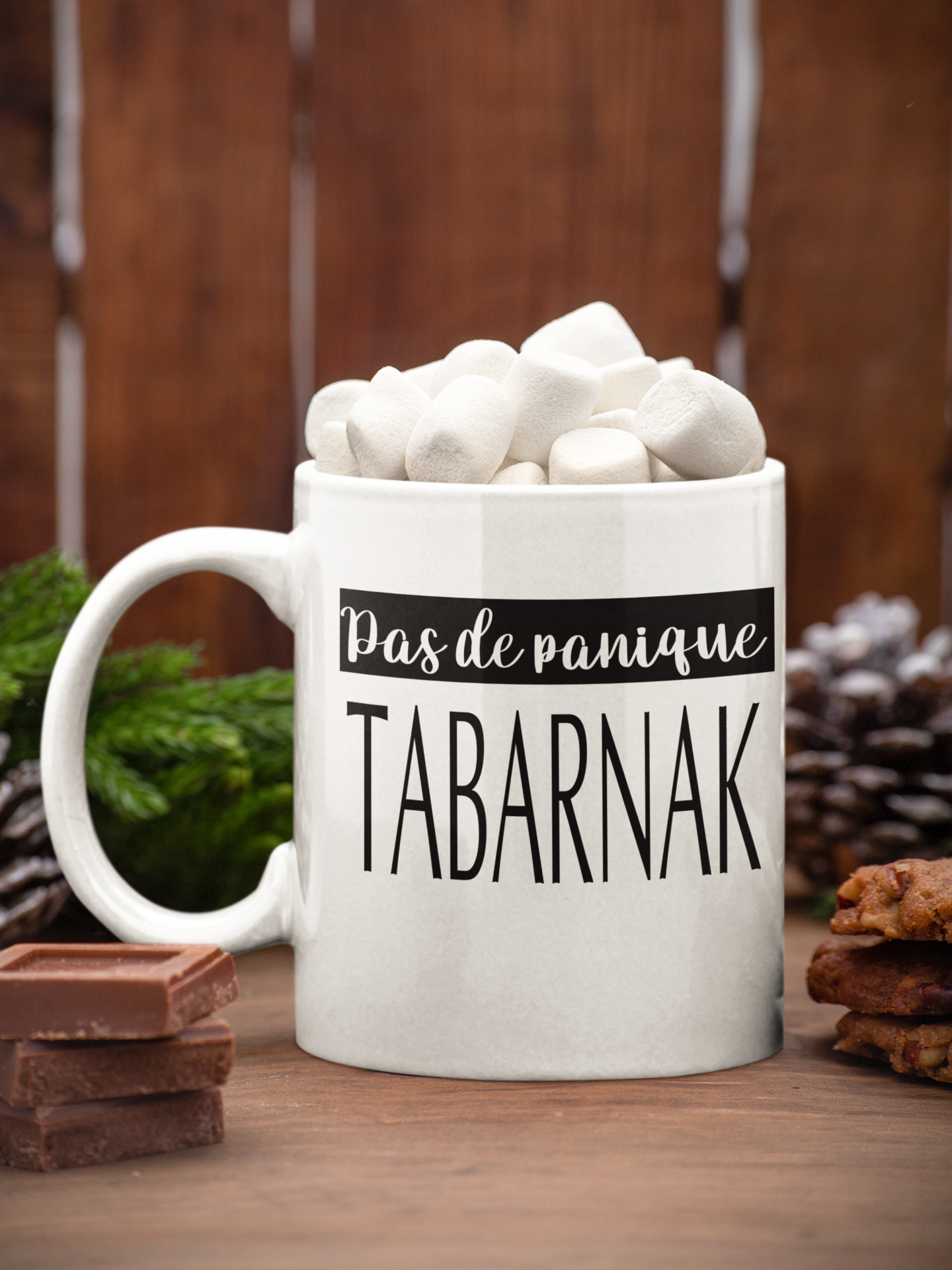 Tasse à café - Pas de panique tabarnak