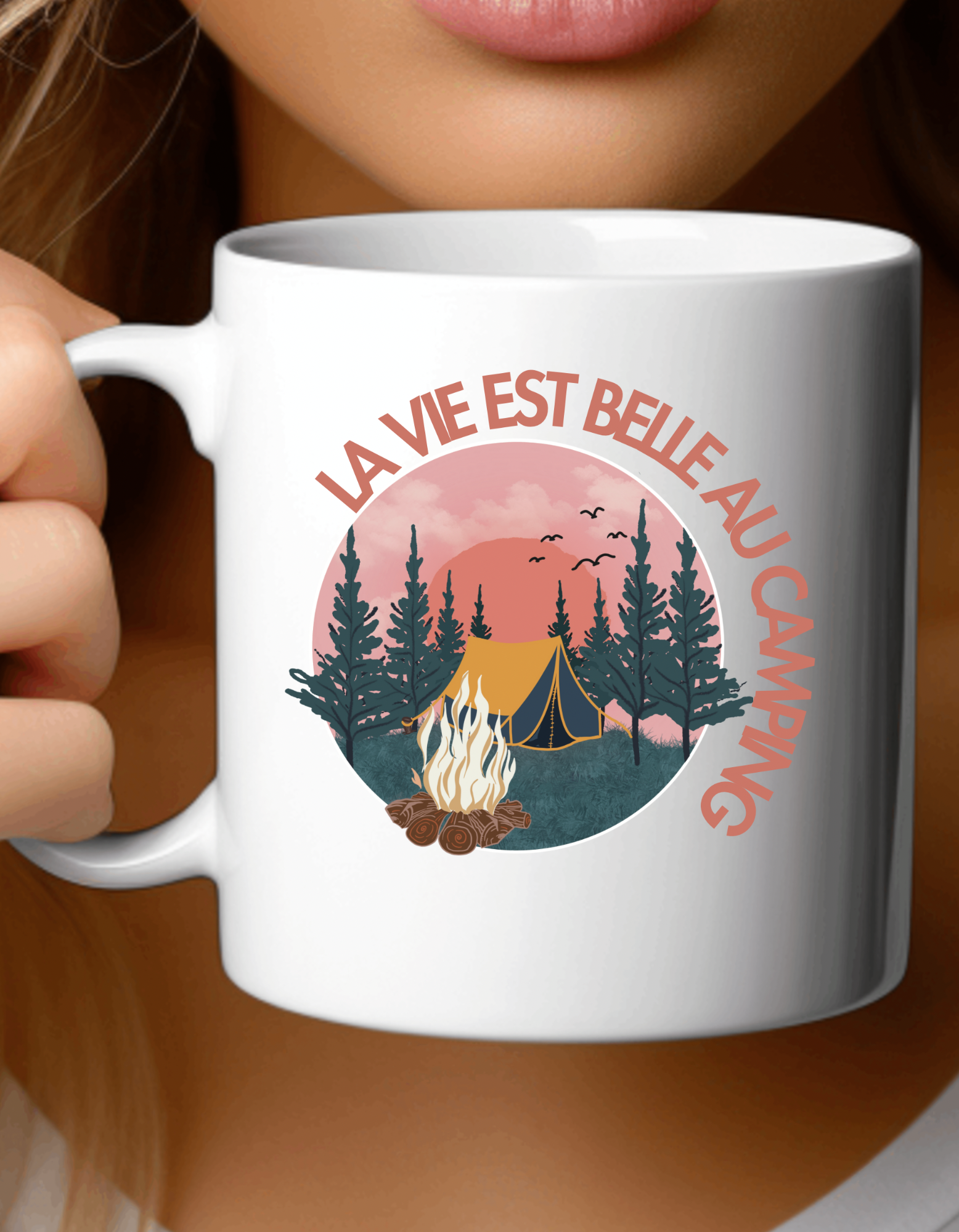 Tasse à café - La vie est belle au camping