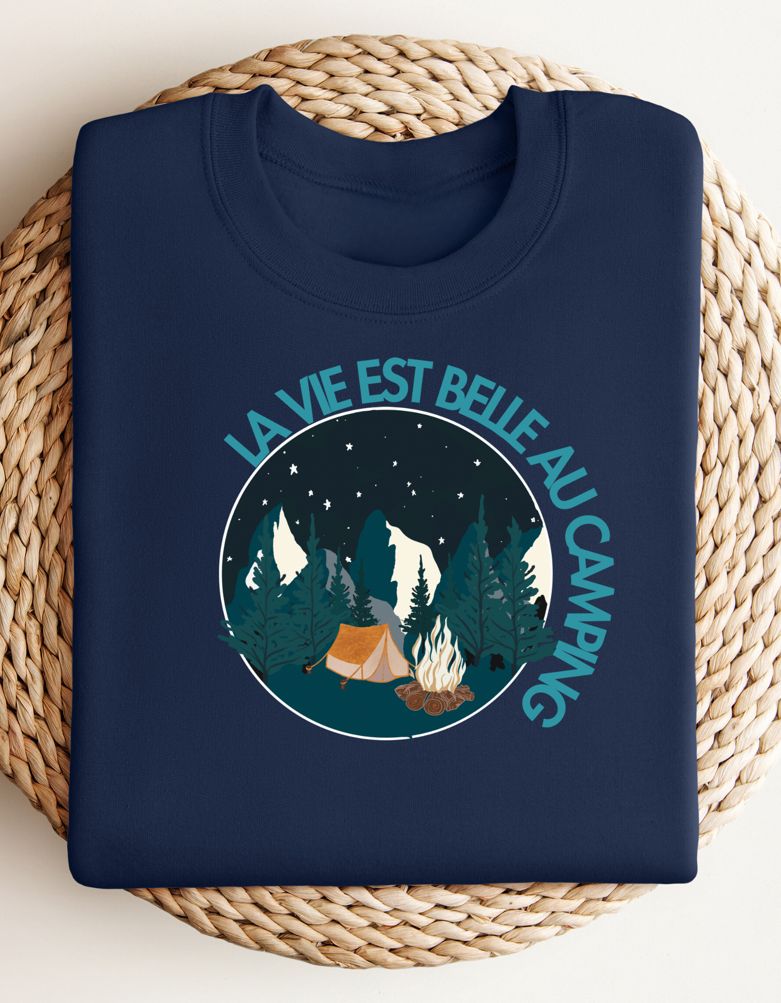 Crewneck - La vie est belle au camping