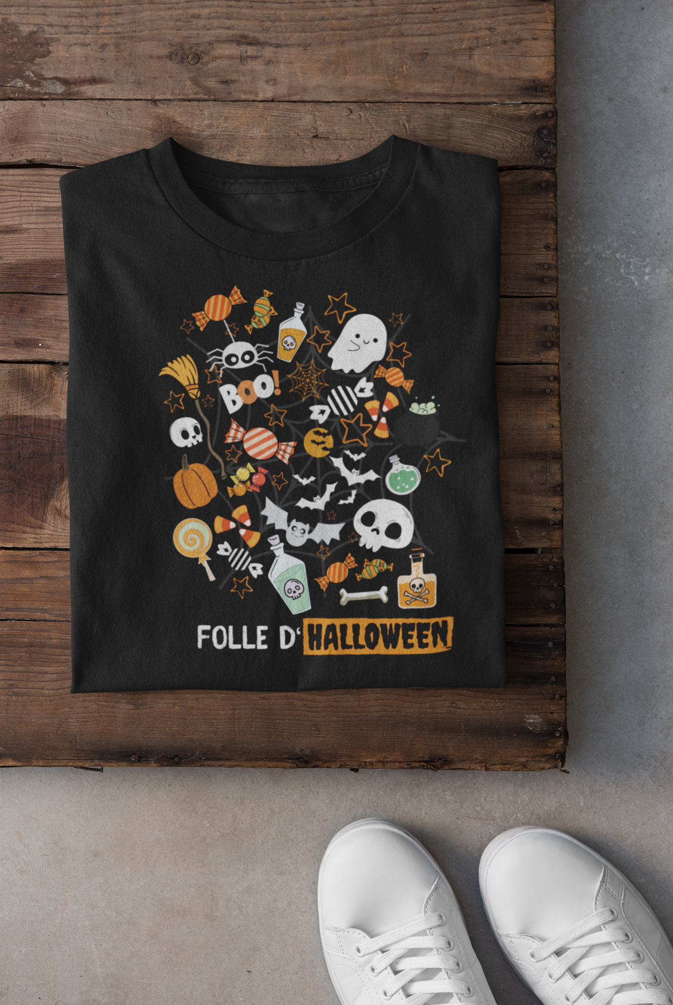 T-shirt - Folle d'Halloween