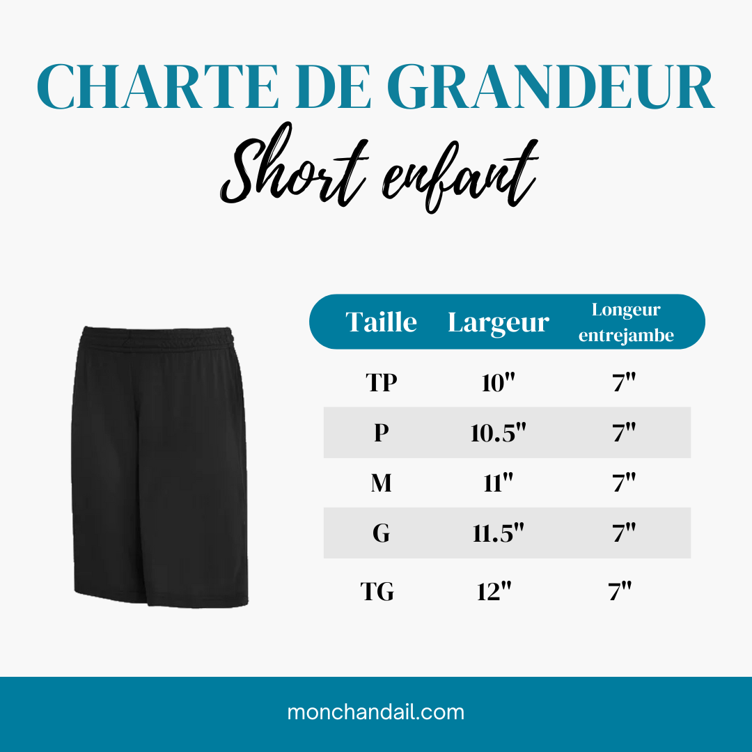 Short enfant 100% polyester - Chouettes -