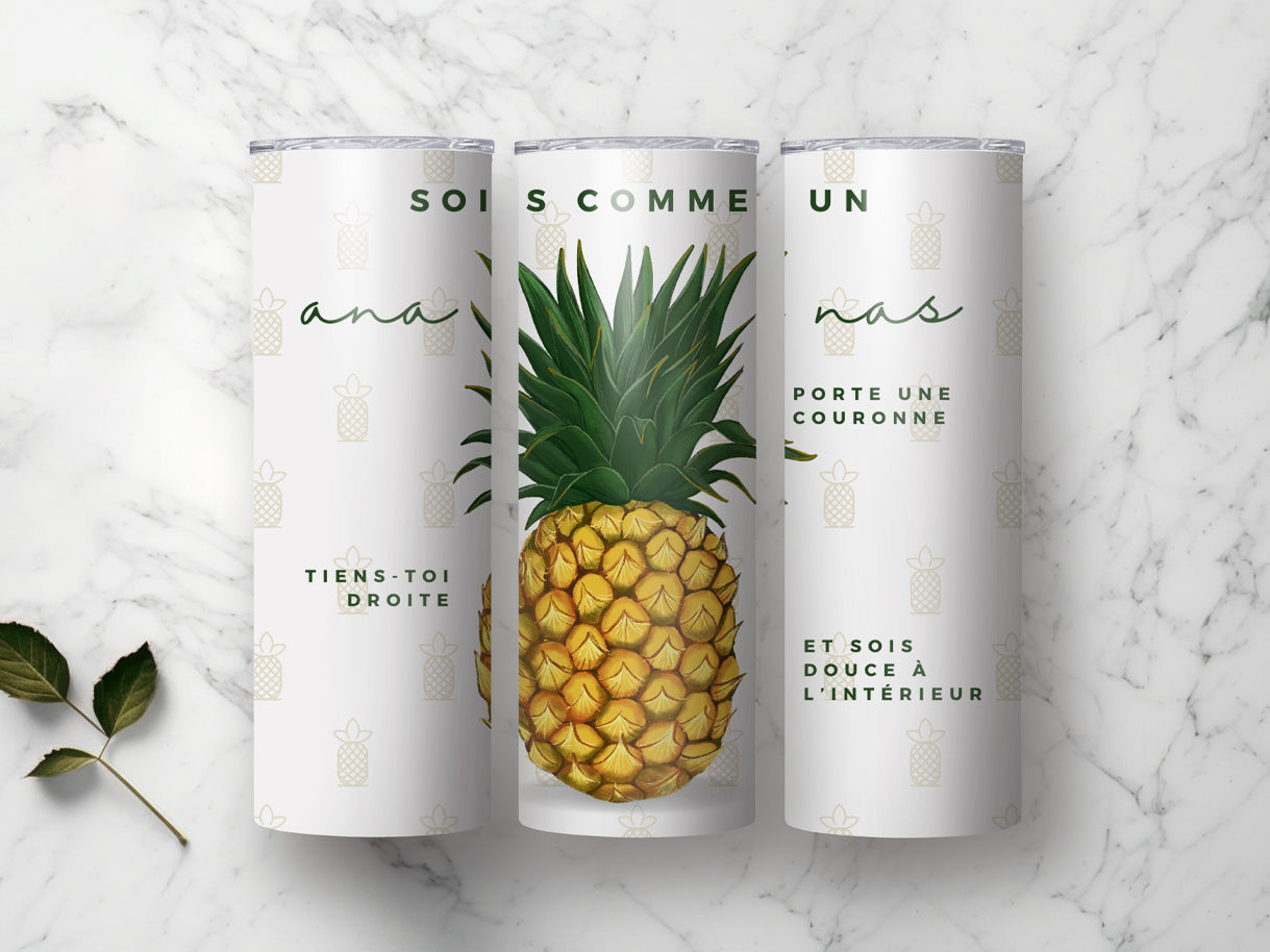 Bouteille isotherme - Sois comme un ananas