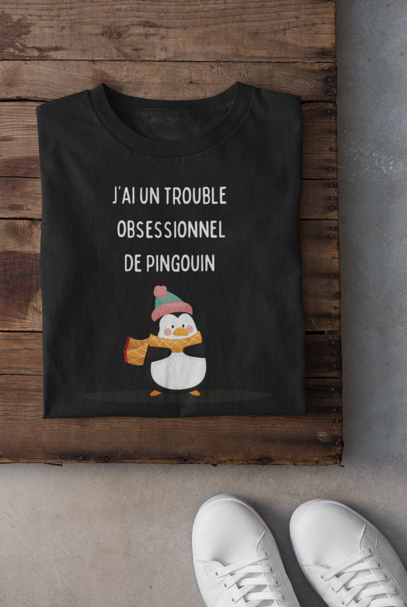 T-shirt - J'ai un trouble obsessionnel de pingouin