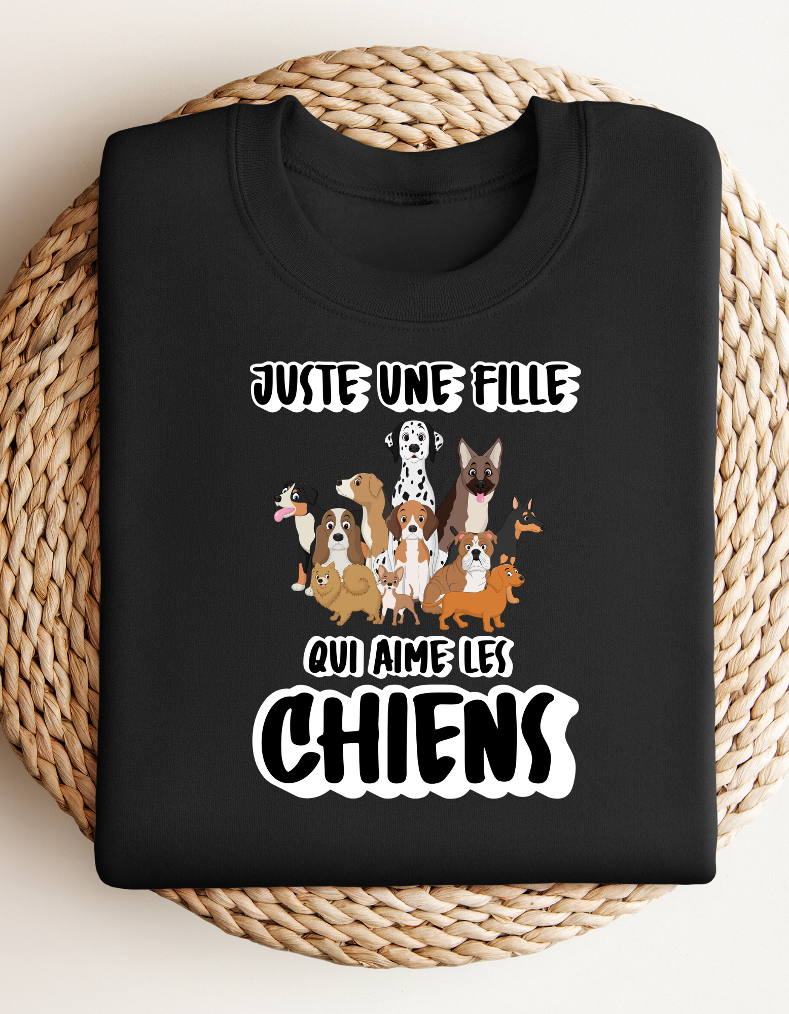 Crewneck - Juste une fille qui aime les chiens