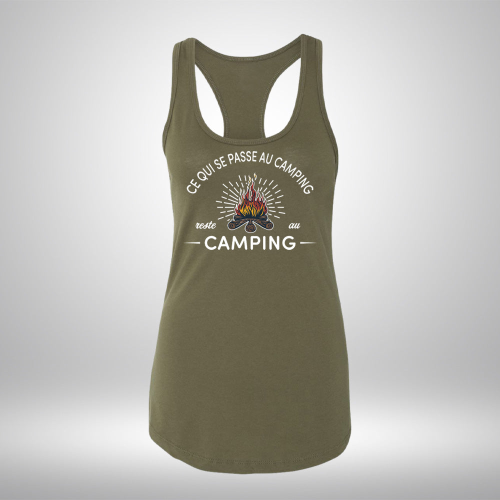 Camisole - Ce qui se passe au camping reste au camping