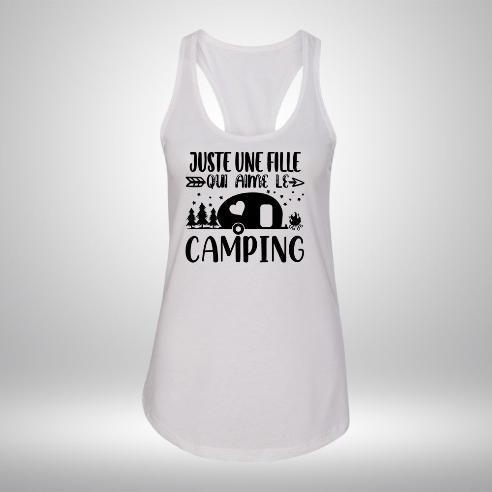 Camisole - Juste une fille qui aime le camping