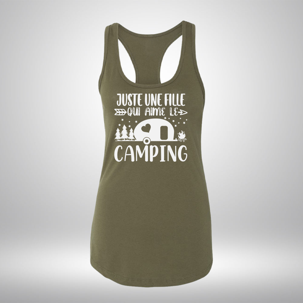 Camisole - Juste une fille qui aime le camping