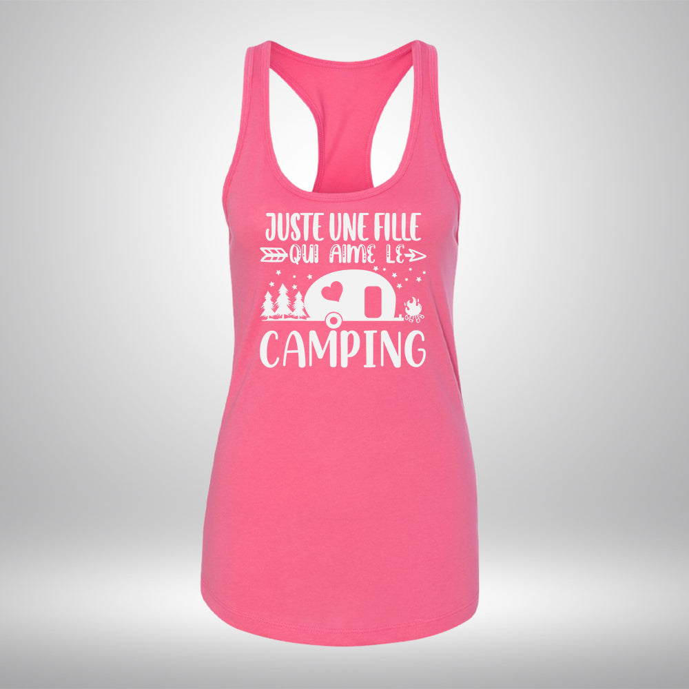 Camisole - Juste une fille qui aime le camping