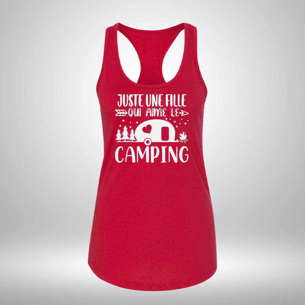 Camisole - Juste une fille qui aime le camping