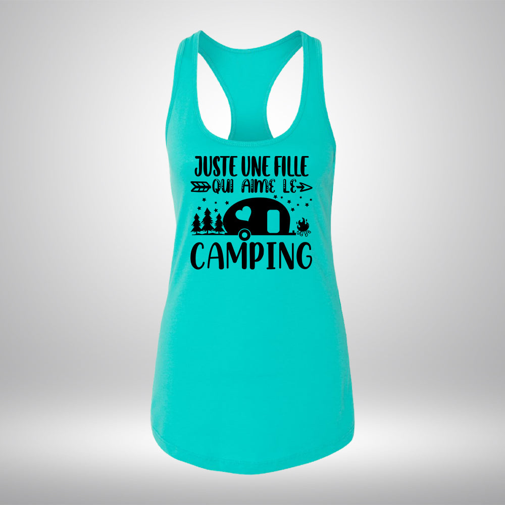 Camisole - Juste une fille qui aime le camping