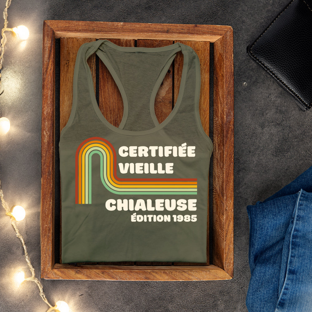 Camisole - Certifiée vieille grincheuse / Certifiée vieille chialeuse - À personnaliser