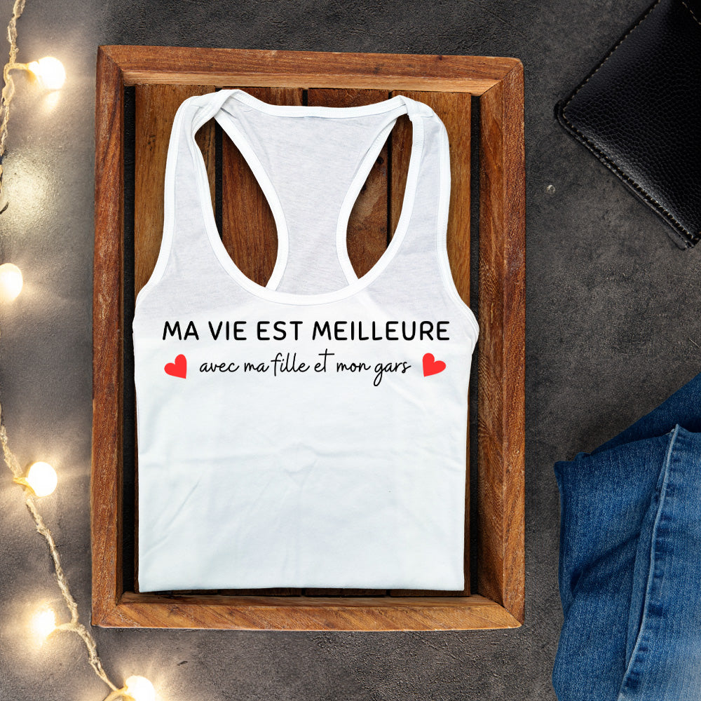 Camisole - Ma vie est meilleure avec - À personnaliser