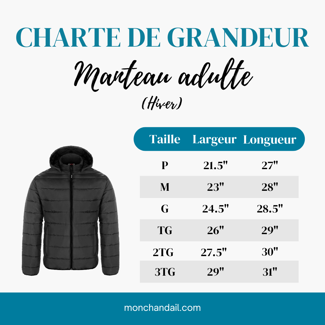 Manteau d'hiver adulte - CPV Sainte-Julie - Patinage de vitesse SJU