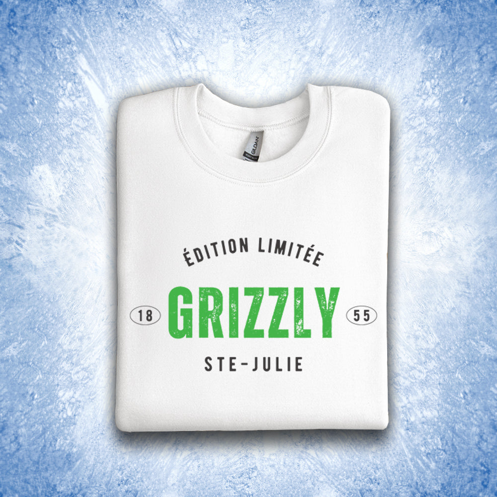 Crewneck adulte - Édition limitée Grizzly Ste-Julie