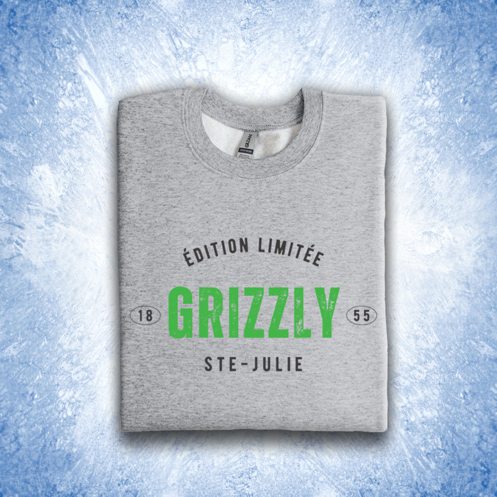 Crewneck adulte - Édition limitée Grizzly Ste-Julie