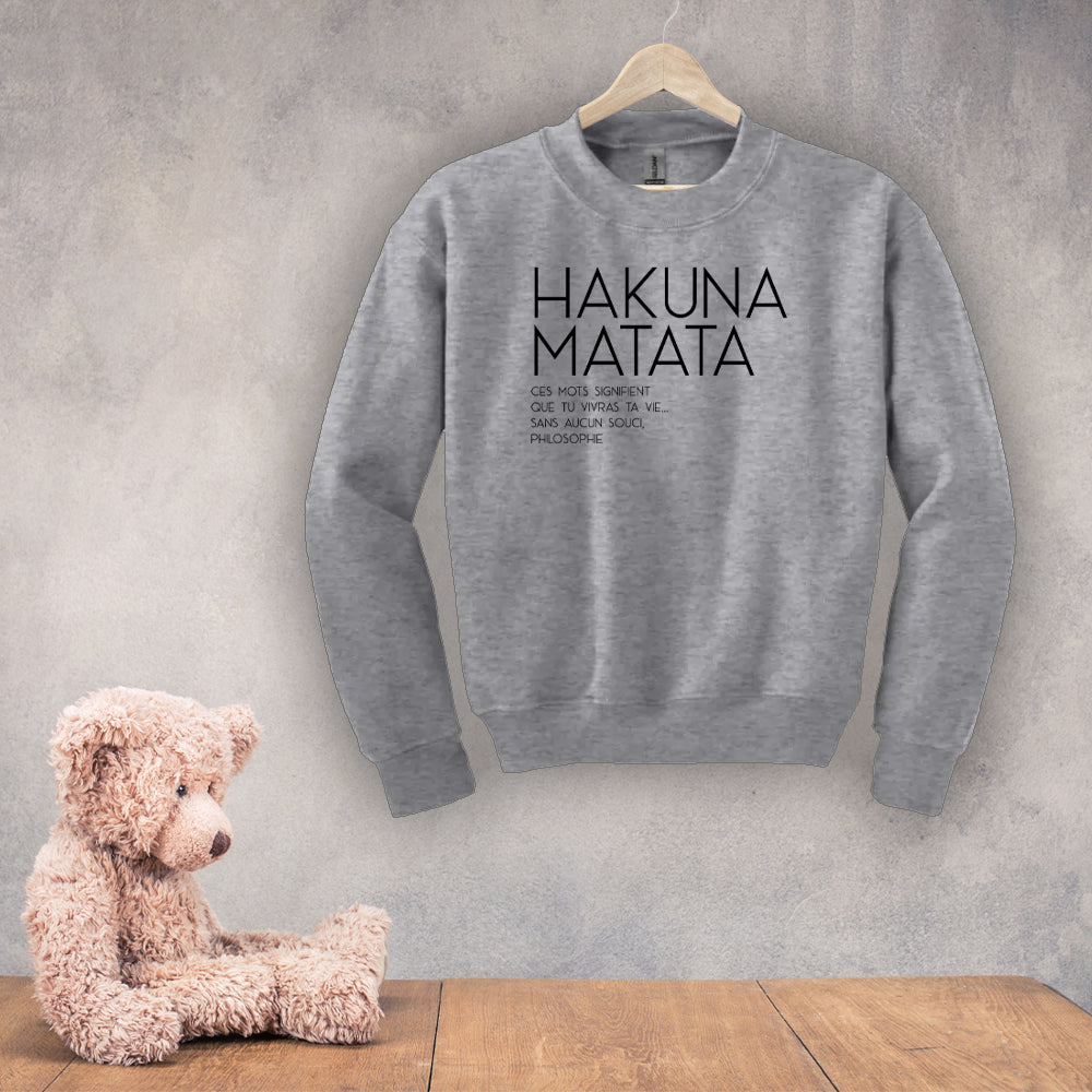 Crewneck enfant - Hakuna matata