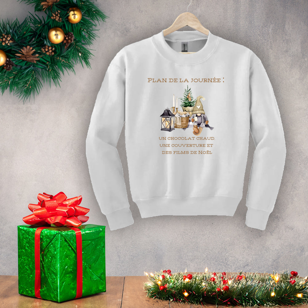 Crewneck enfant - Plan de la journée (édition Noël)