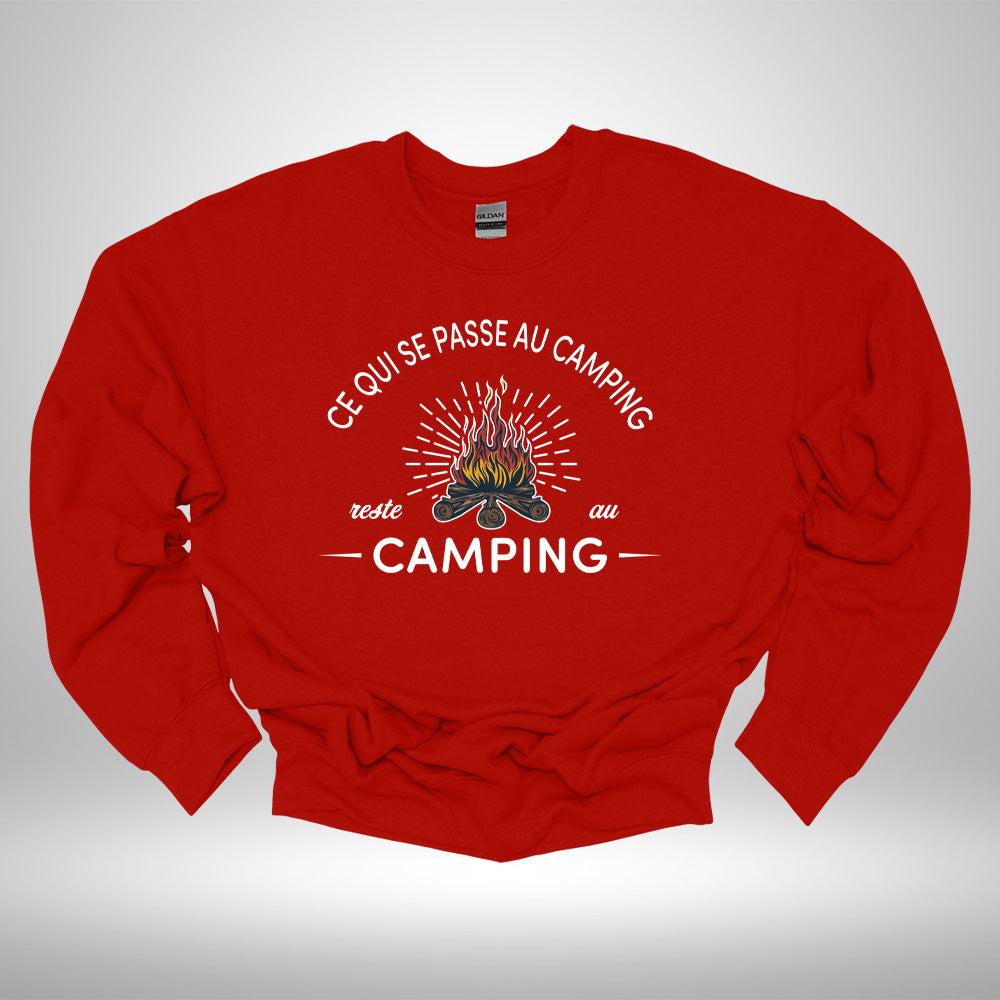 Crewneck - Ce qui se passe au camping reste au camping