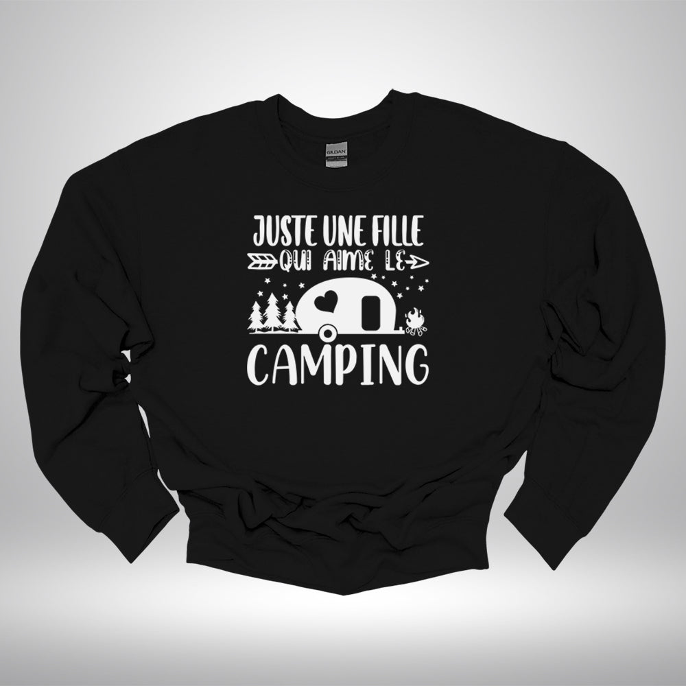 Crewneck - Juste une fille qui aime le camping