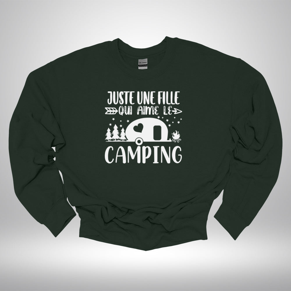 Crewneck - Juste une fille qui aime le camping