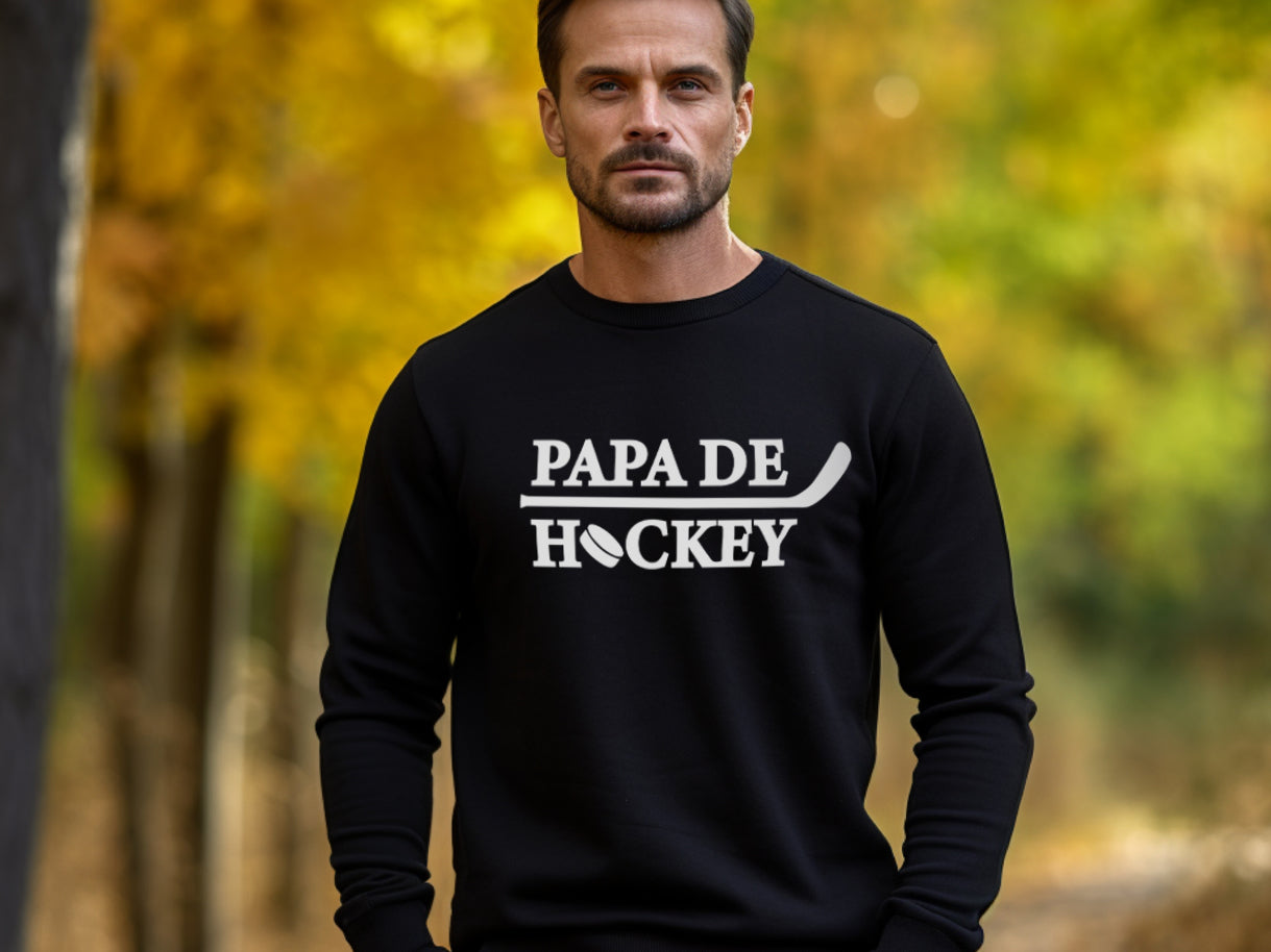 Crewneck - COMBO Papa de hockey / Maman de hockey / Accro au hockey