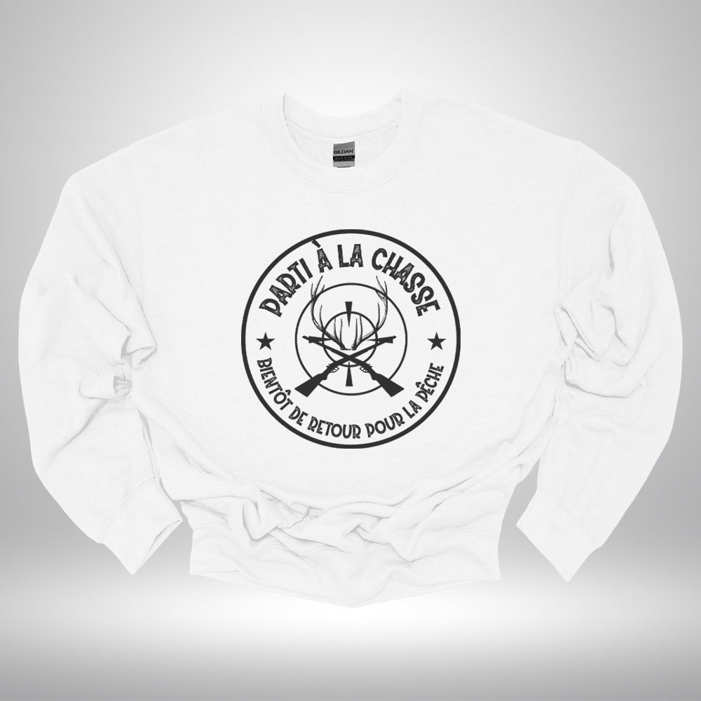 Crewneck - Parti à la chasse bientôt de retour pour la pêche