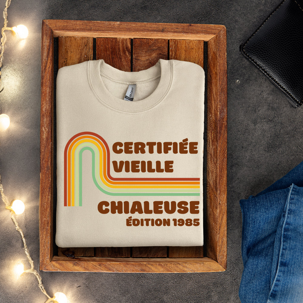 Crewneck - Certifié vieux grincheux / Certifié vieux chialeux - À personnaliser