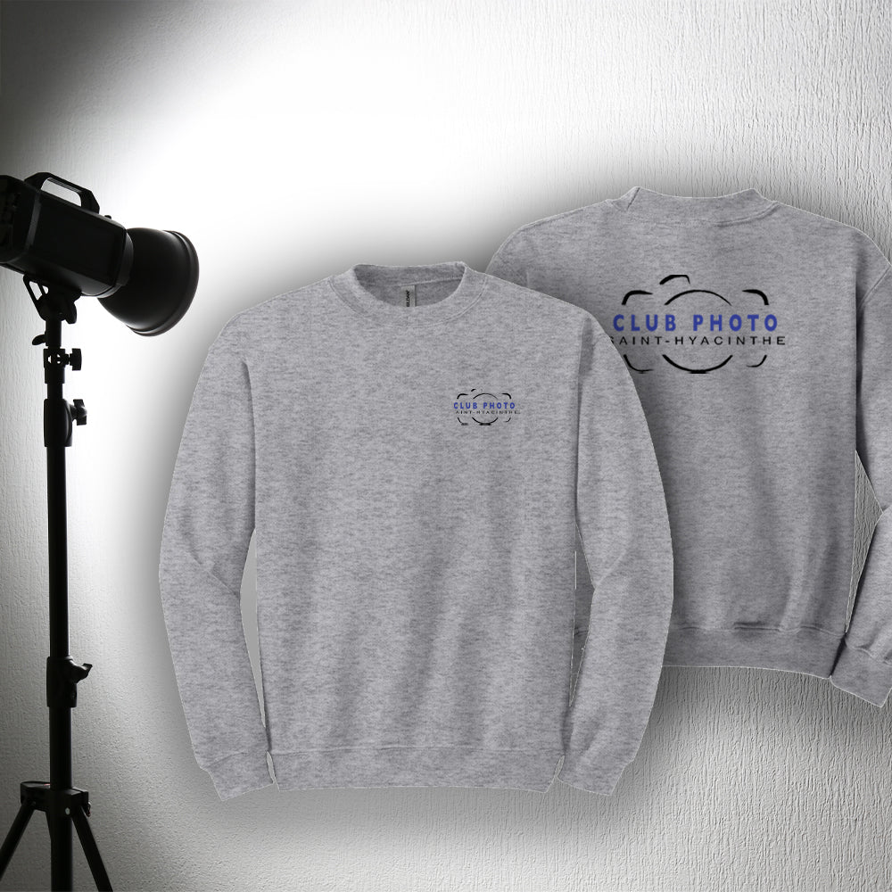 Crewneck adulte - Club photo Saint-Hyacinthe - Cœur et dos