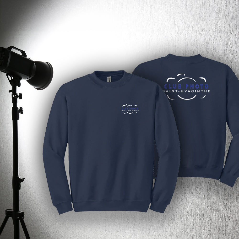 Crewneck adulte - Club photo Saint-Hyacinthe - Cœur et dos