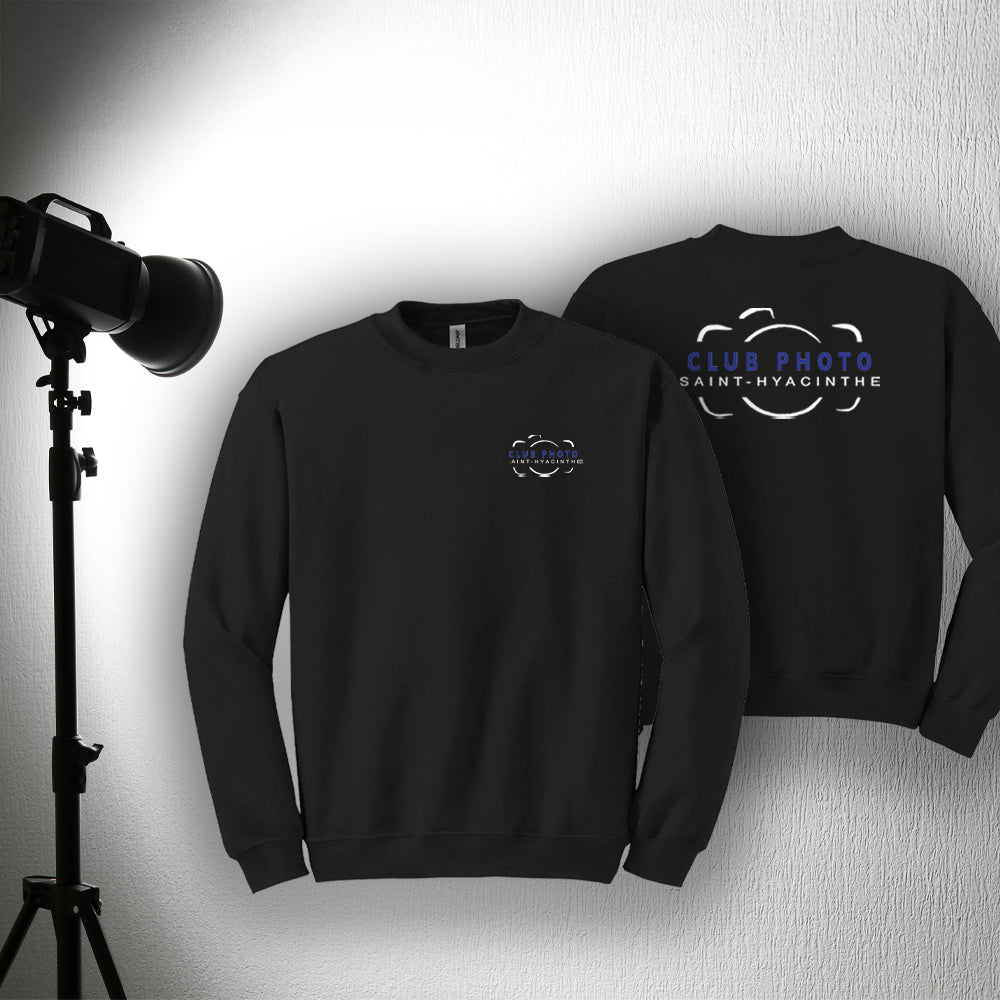 Crewneck adulte - Club photo Saint-Hyacinthe - Cœur et dos
