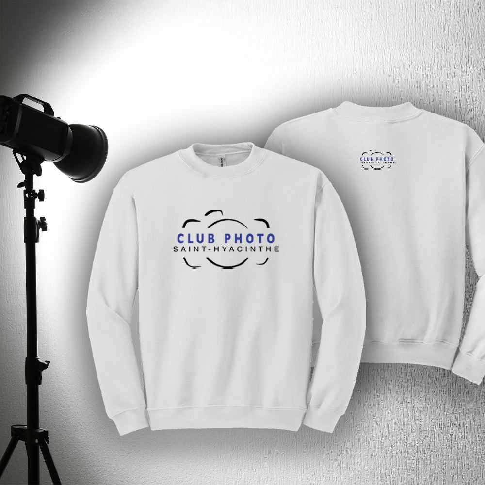 Crewneck adulte - Club photo Saint-Hyacinthe - Poitrine et dos