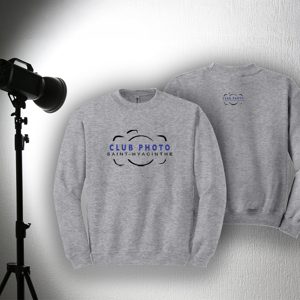 Crewneck adulte - Club photo Saint-Hyacinthe - Poitrine et dos