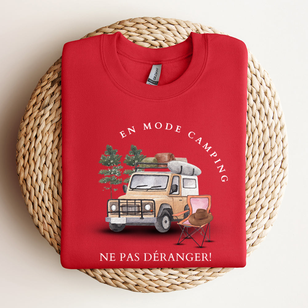 Crewneck - En mode camping, ne pas déranger