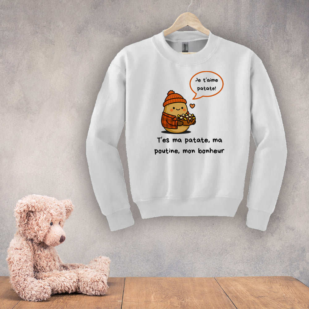 Crewneck enfant - Je t'aime patate