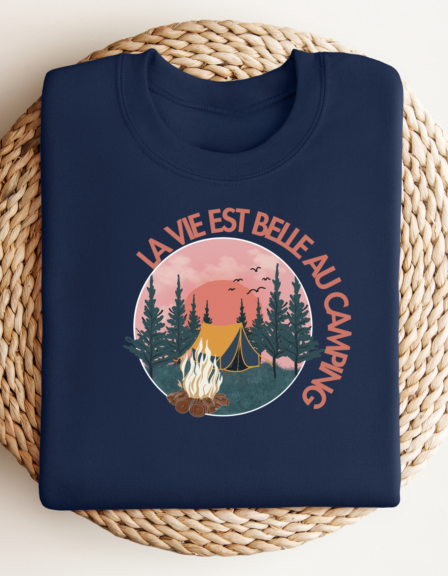 Crewneck - La vie est belle au camping