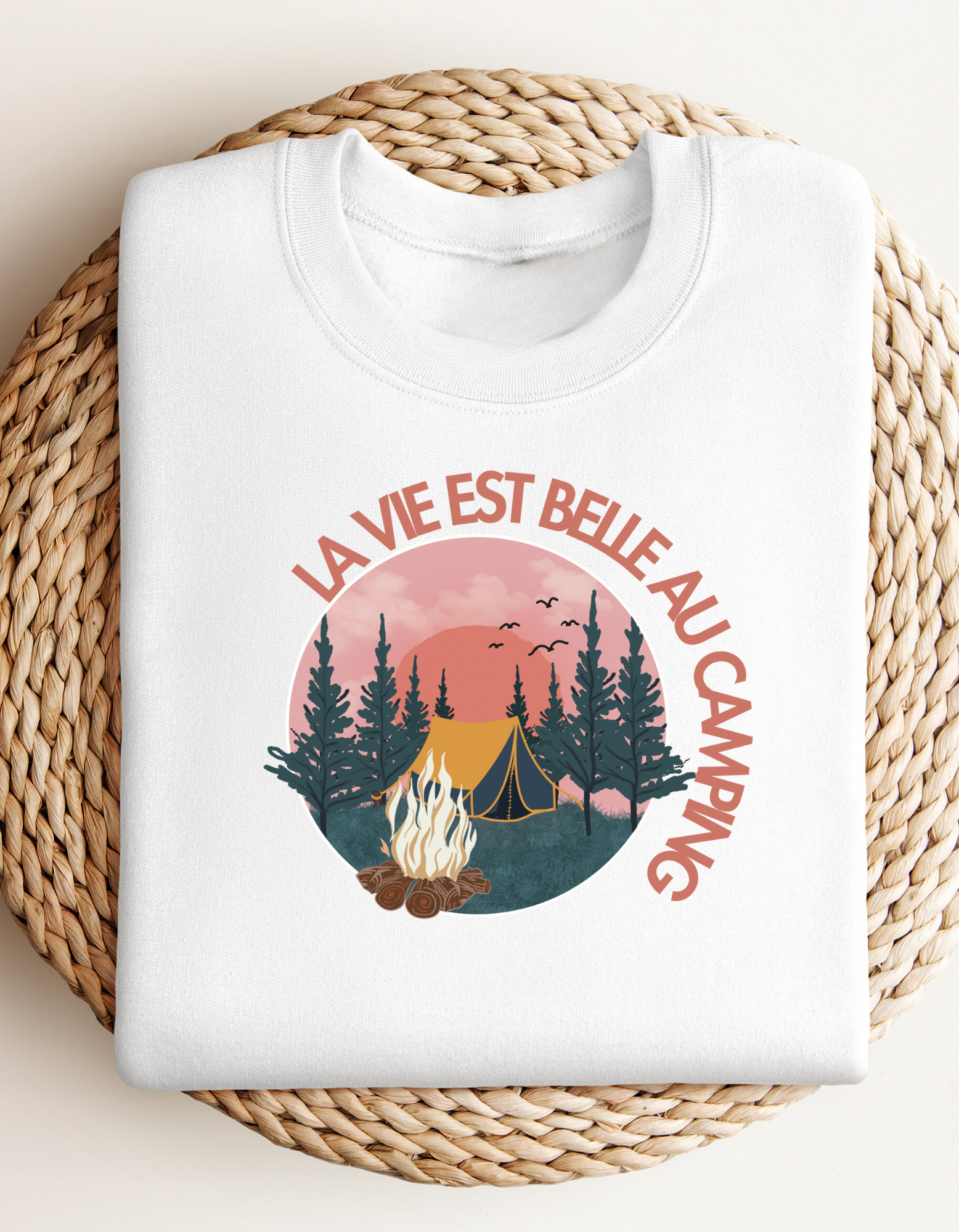 Crewneck - La vie est belle au camping